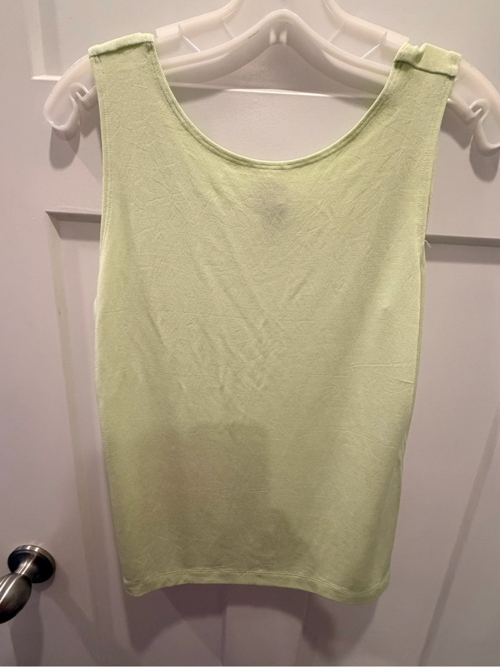 Chico’s Travelers Lime Green Stretch Tank Top Size 1 Sleeveless